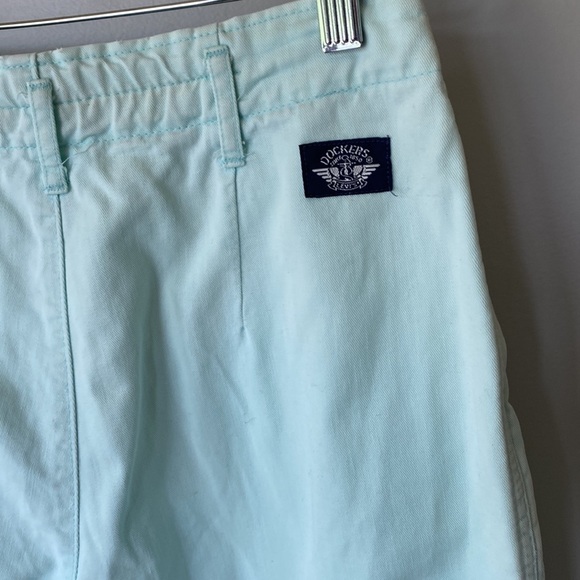 Vintage Dockers high rise pleated mint green trousers pants - Picture 10 of 13
